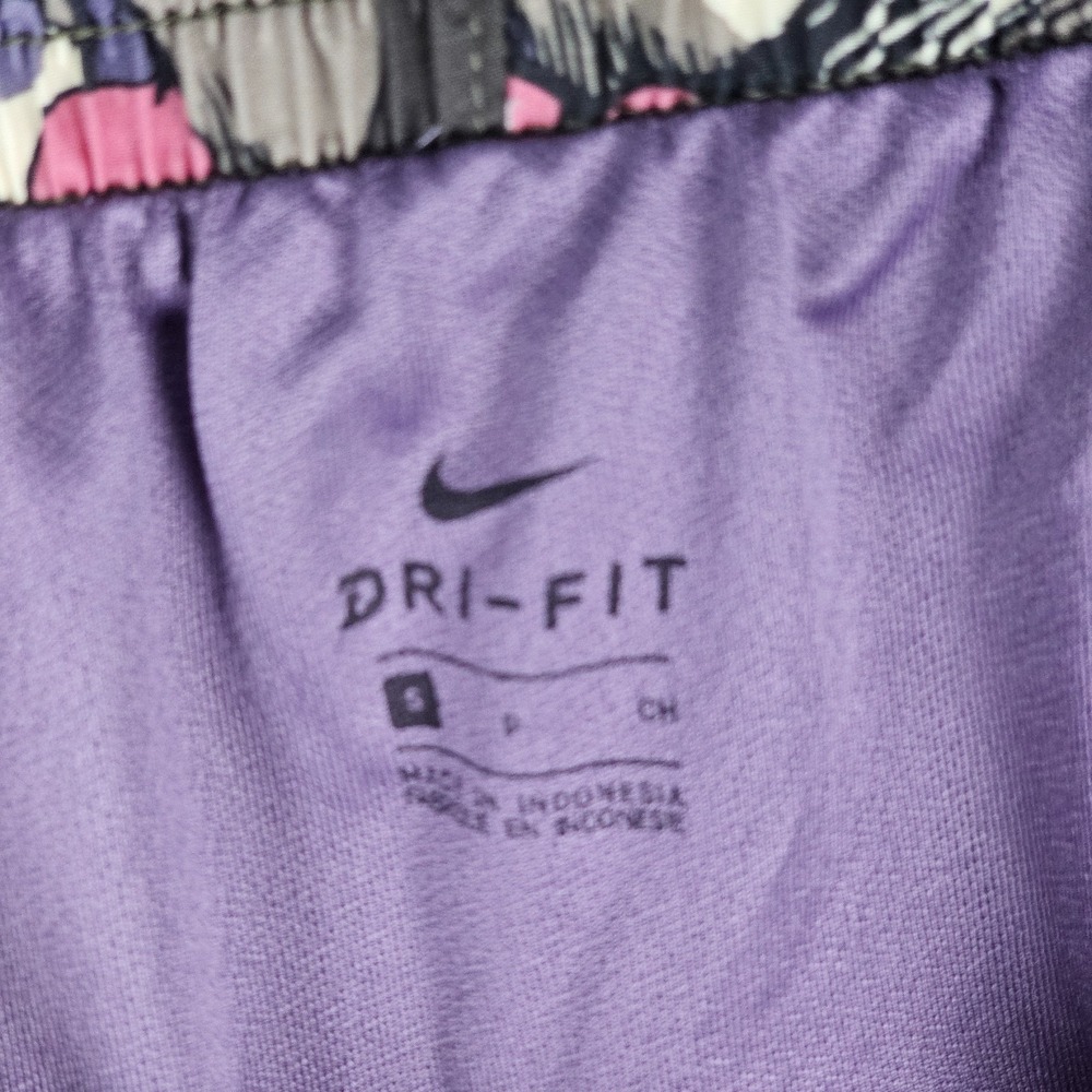 Nike Running Shorts Women's Small Multi Floral Dri-Fit Elastic Waist DA1236-004 - Picture 7 of 11